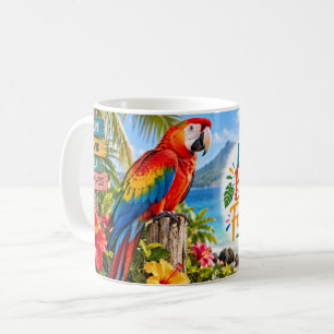 Mug La vie est meilleure en couleur Perroquet