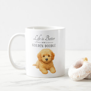 Mug La vie est meilleure Golden Doodle