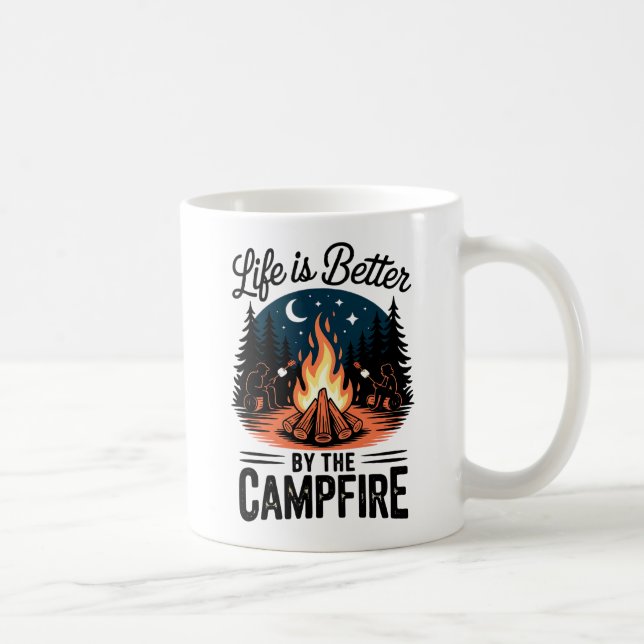 Mug La vie est meilleure par le feu de camp (Droite)