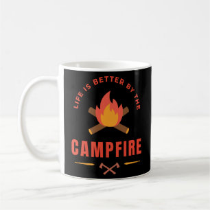 Mug La vie est meilleure par le feu de camp