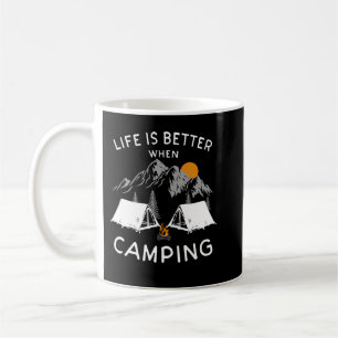 Mug La vie est meilleure quand camping dans la nature 