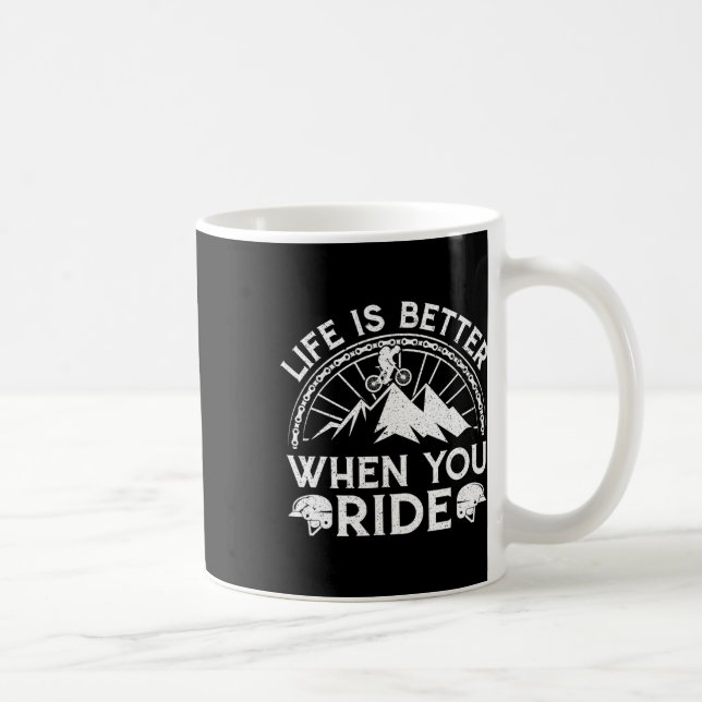 Mug La vie est meilleure quand vous faites du VTT (Droite)