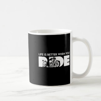 Mug La Vie Est Meilleure Quand Vous Roulez À Vélo Drôl