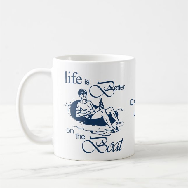 Mug La vie est meilleure sur la bande dessinée drôle (Gauche)