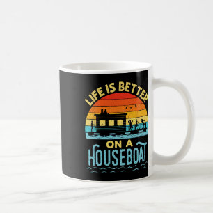 Mug La vie est meilleure sur une maison flottante bate