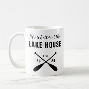 Mug La Vie Est Mieux À Lake House Paddles