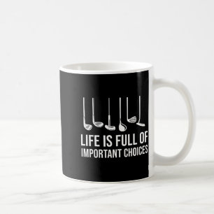 Mug La vie est pleine de choix imrtants Golf Noël 