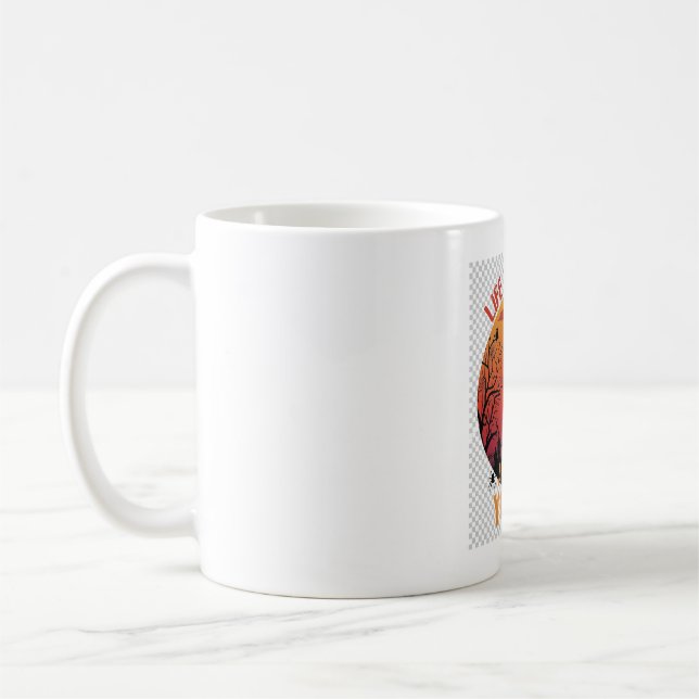 Mug La vie est sorcière puis vous volez Halloween Cime (Gauche)