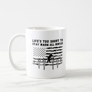 Mug La vie est trop courte pour rester chaude tout le 