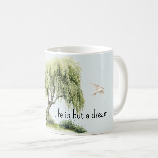Mug La vie est un arbre de rêve Oiseaux (Devant droit)