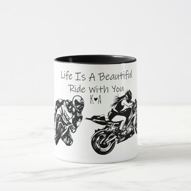 Mug La vie est un beau voyage avec vous, Personnalisé (Centre)