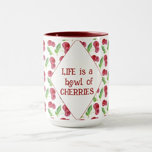 Mug La vie est un bol de cerises (Centre)