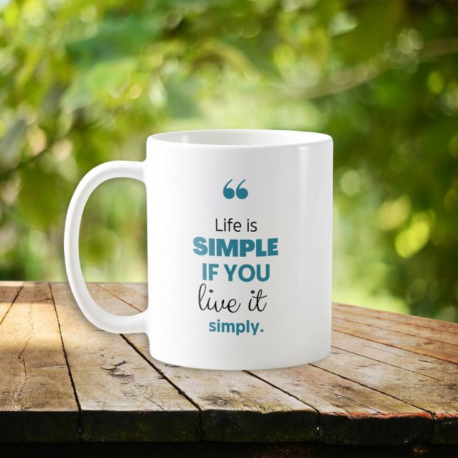 Mug La vie est un café d'inspiration simple (Créateur téléchargé)