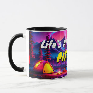 Mug La vie est un pas - Cadeau Humoristique Camping Th