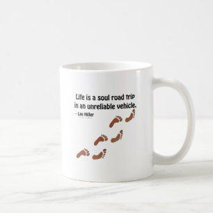 Mug La vie est un voyage d'âme dans un véhicule peu fi