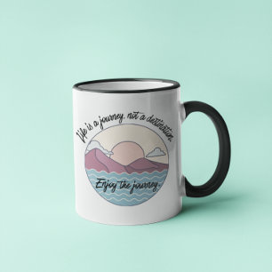 Mug La vie est un voyage inspirant Dire un cadeau Cool
