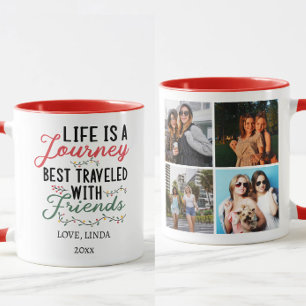 Mug La vie est un voyage le mieux voyagé & 4 amis Phot
