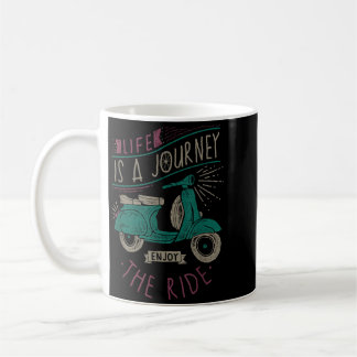 Mug La vie est un voyage, profitez de la balade cyclom