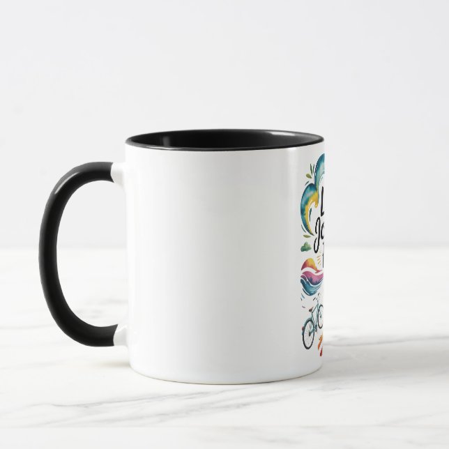 Mug La vie est un voyage Profitez du tour Inspirationn (Gauche)