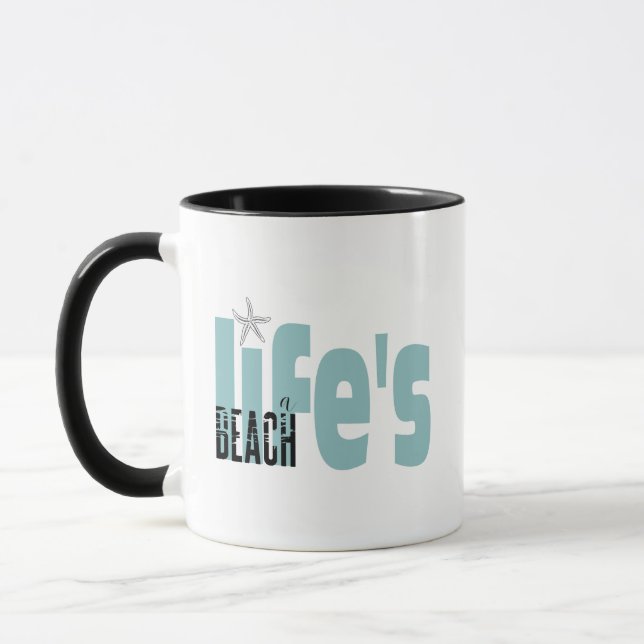 Mug La vie est une citation de plage (Gauche)