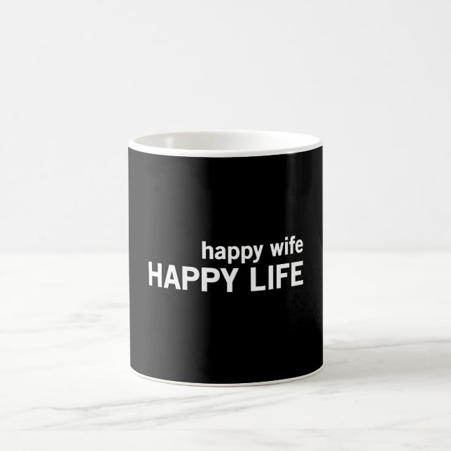 Mug La vie heureuse d'épouse heureuse (Centre)