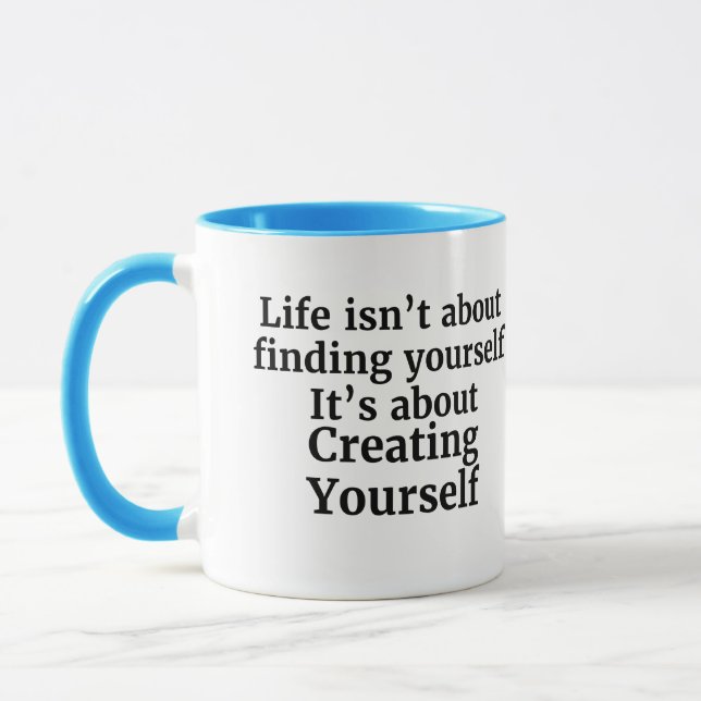 Mug La vie ne consiste pas à se trouver une citation d (Gauche)