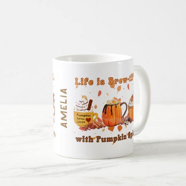 Mug La Vie Personalisée Est Splendide Avec Épices Citr (Devant droit)