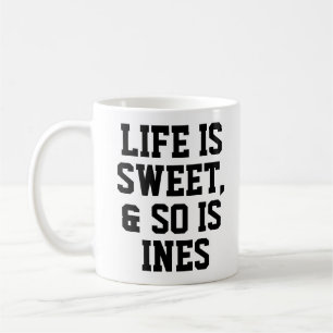 Mug La vie personnalisée est douce Humour Citation Slo