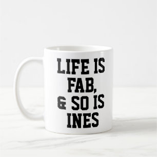 Mug La vie personnalisée est un faux Humour Citation S
