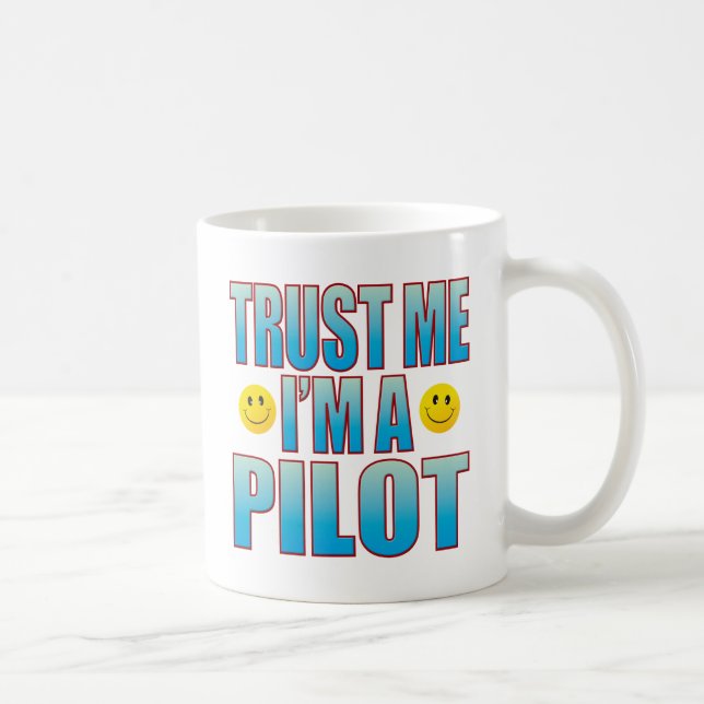 Mug La vie pilote B de Faites-moi confiance (Droite)