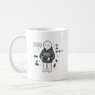 Mug La vie réelle est un mème de gamer drôle en retard