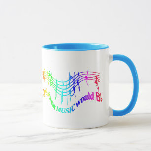 Mug La vie sans musique serait une citation d'Humour p