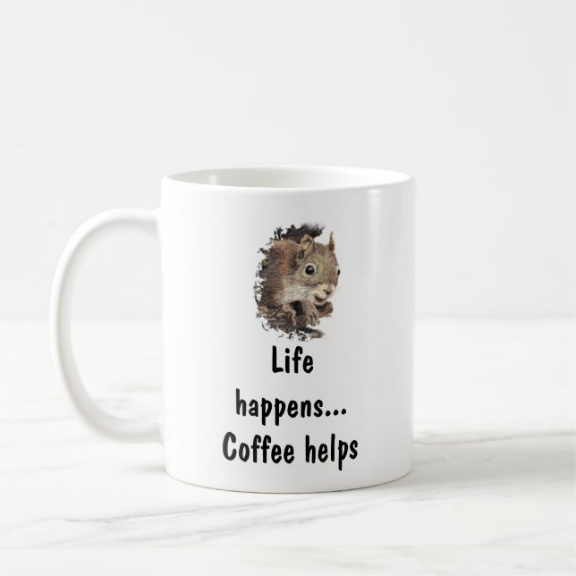 Mug La Vie Se Passe, Le Café Aide À Citer Inspirationn (Gauche)