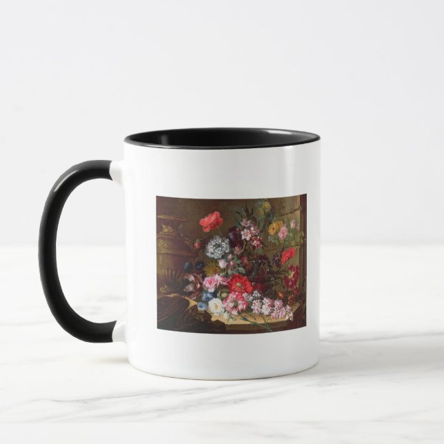 Mug La vie toujours avec des fleurs (Gauche)