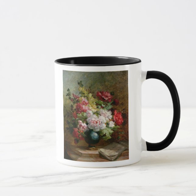 Mug La vie toujours avec des fleurs et la musique de (Droite)
