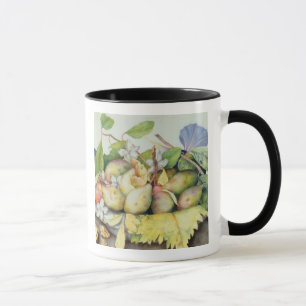 Mug La vie toujours avec des prunes, des noix et le