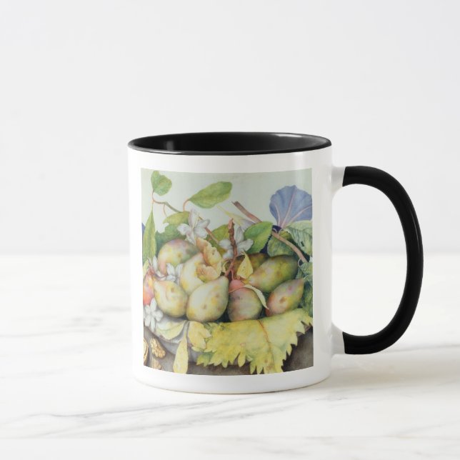 Mug La vie toujours avec des prunes, des noix et le (Droite)