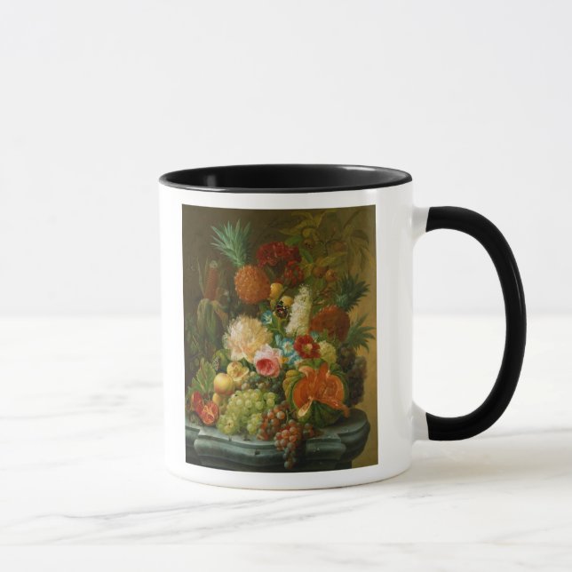 Mug La vie toujours avec un melon et des raisins (Droite)