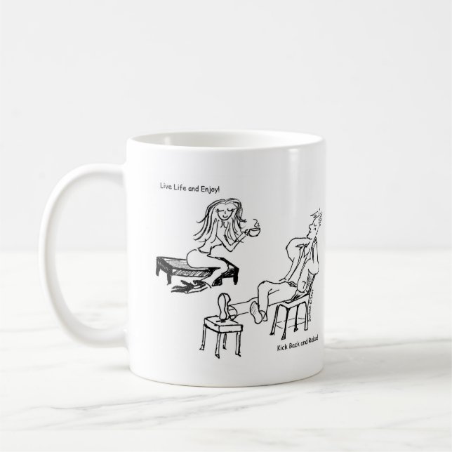 Mug La vie vivante et apprécient ! (Gauche)
