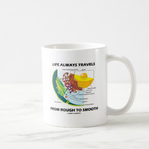 Mug La vie voyage toujours de rugueux à lisse