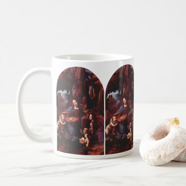 Mug La Vierge des Rochers de Léonard de Vinci (Avec donut)