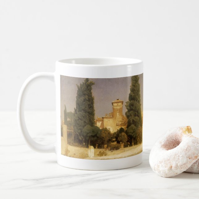 Mug La Villa Malte, Rome par Lord Frederic Leighton (Avec donut)