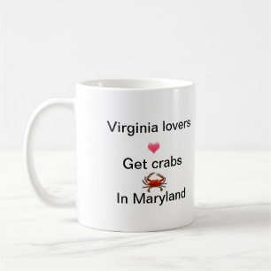 Mug La Virginie/Maryland - amants/crabes