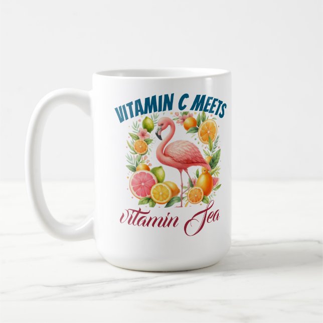 Mug La vitamine C rencontre la mer tropicale - Flaming (Gauche)