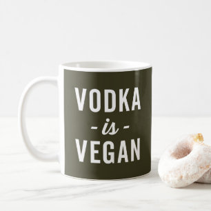 Mug La vodka est citation drôle végétalienne