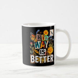 Mug La voie florale est meilleure papillon jésus relig