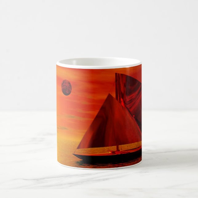 Mug La voile au coucher du soleil (Centre)