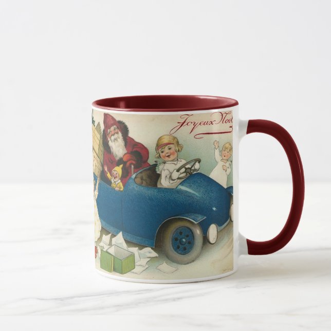 Mug La voiture de Père Noël (Droite)