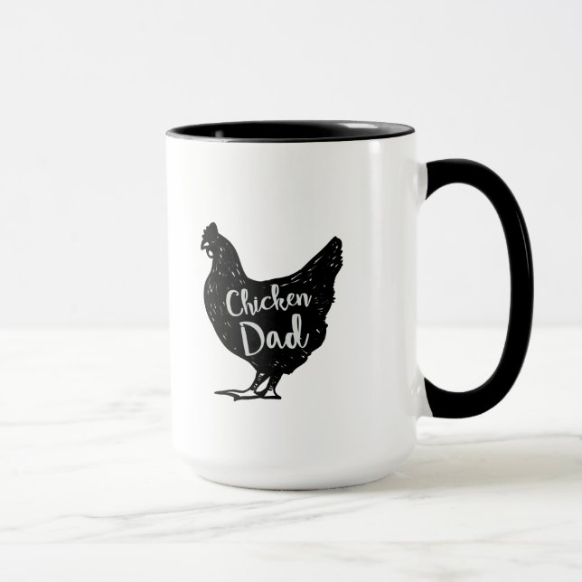 Mug La volaille de papa de poulet aiment des cadeaux (Droite)