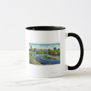 Mug La vue de la rivière de l'Israël et du